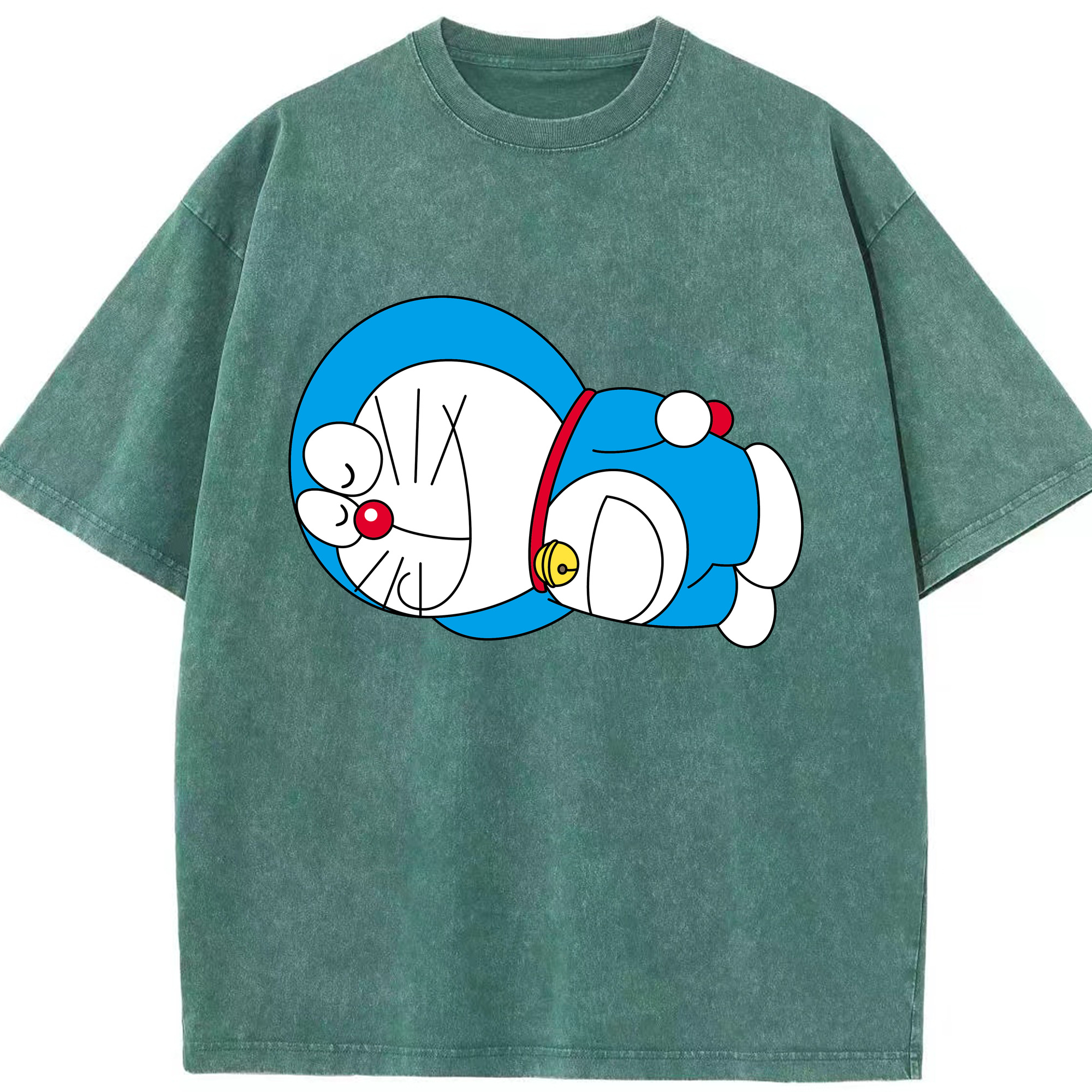 （画像用） ドラえもん Doraemon 綿100% ヴィンテージ風 半袖Tシャツ（フロントプリント）